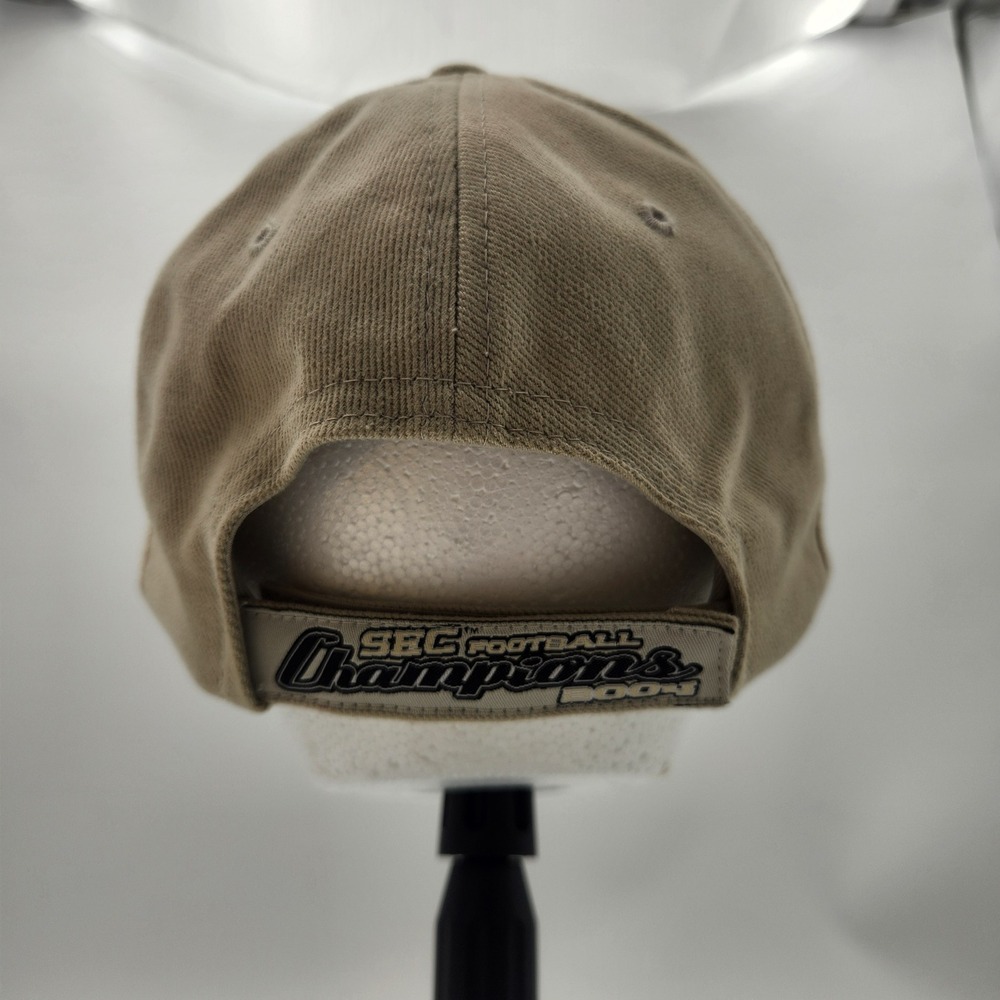 Auburn Tigers Hat SEC 2004 Football Champions Top of the World White Tan Cap - Picture 9 of 10